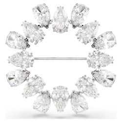 Swarovski Blyštivá brož s čirými zirkony Matrix 5714646