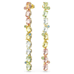 Swarovski Dlouhé asymetrické náušnice s barevnými krystaly Gema 5705809