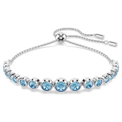 Swarovski Elegantní náramek s modrými krystaly Tennis Imber 5719282