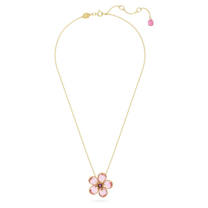 Swarovski Krásný pozlacený náhrdelník se Swarovski krystaly Florere 5657875