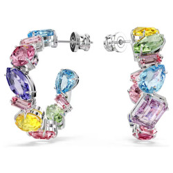 Swarovski Kruhové náušnice s barevnými krystaly Gema 5692412