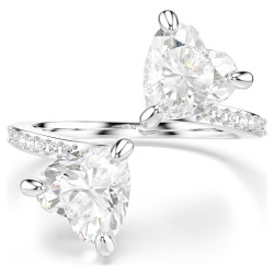 Swarovski Luxusní otevřený prsten s krystaly Swarovski Attract Soul 5535191 50 mm