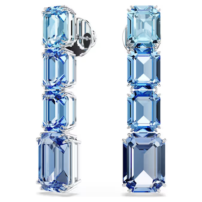 Swarovski Náušnice s modrými Swarovski krystaly Millenia 5696516