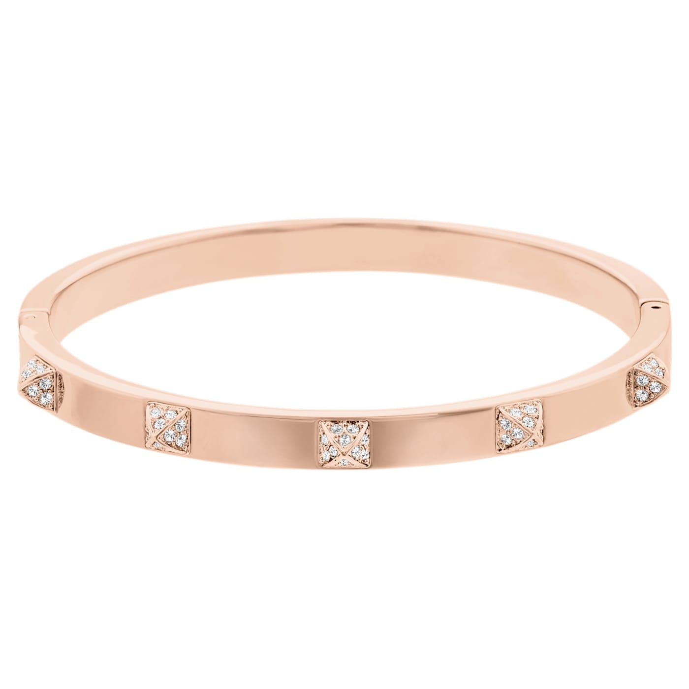 Swarovski Třpytivý bronzový náramek se Swarovski krystaly Tactic 5184528 L (6,2 x 5,6 cm)