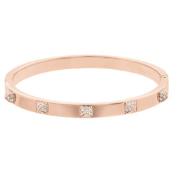 Swarovski Třpytivý bronzový náramek se Swarovski krystaly Tactic 5184528 L (6,2 x 5,6 cm)
