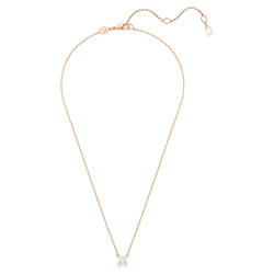 Swarovski Úžasný bronzový náhrdelník s čirým krystalem Stilla 5701904