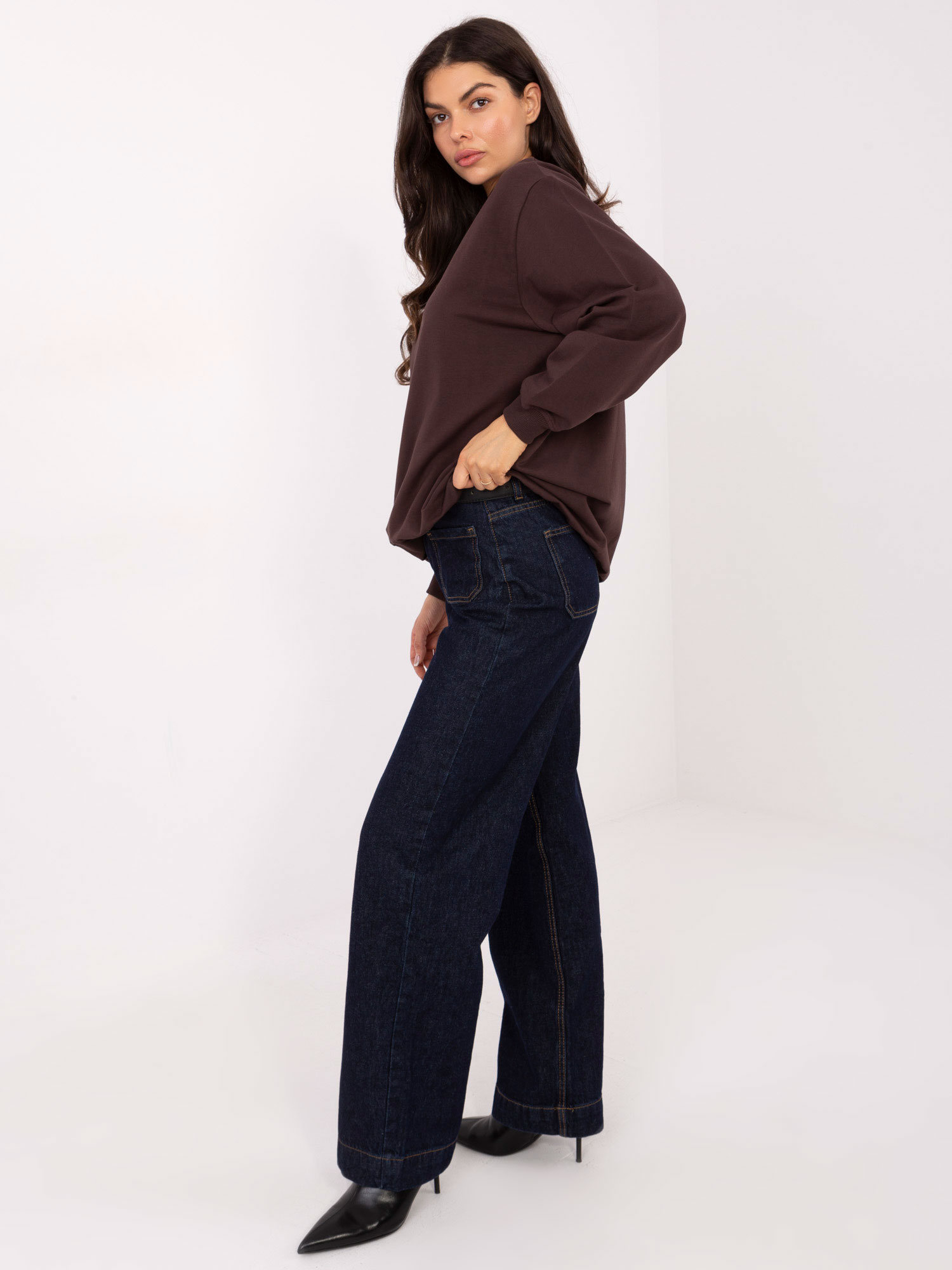Sweatshirt-RV-BL-5185.70P-dark brown