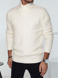 Sweter męski biały Dstreet