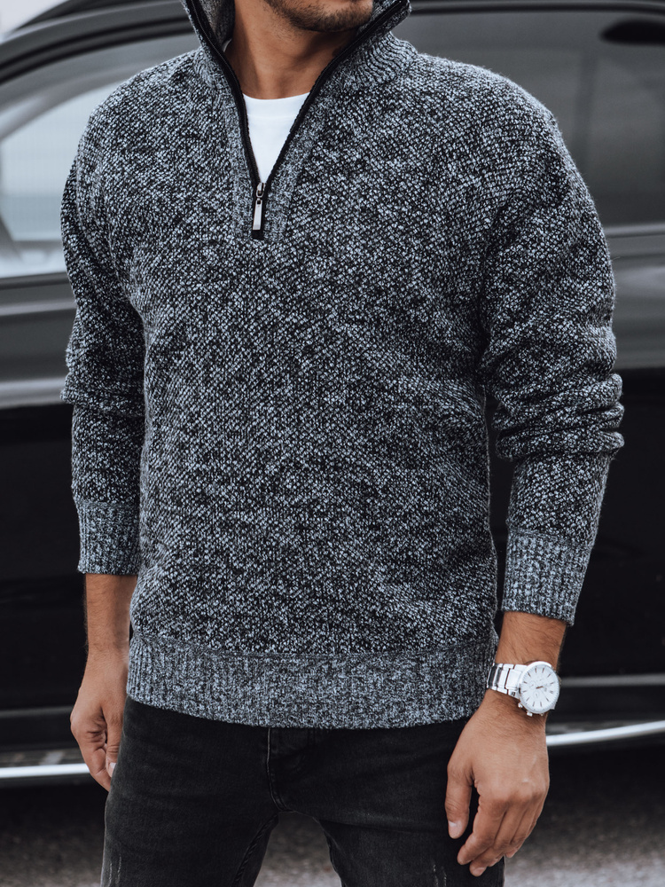 Sweter męski ciemnoszary Dstreet
