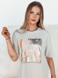 T-shirt damski EMLOT szary Dstreet