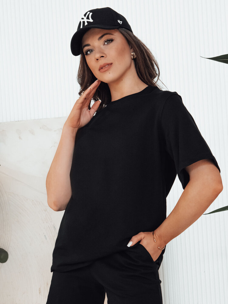 T-shirt damski SWAN czarna Dstreet