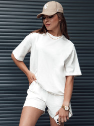 T-shirt damski SWAN ecru Dstreet