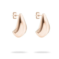 Tamaris Pozlacené náušnice z oceli Organic Shapes Tear Drop TJ-0602-E-22