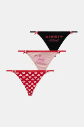 Tanga Juicy Couture Be My Juicy Valentine 3-pack