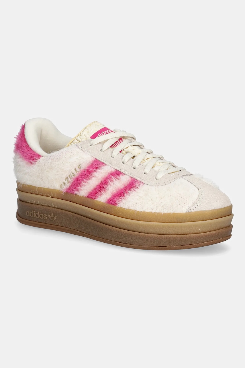 Tenisky adidas Originals Gazelle Bold dámské, béžová barva, JS3908