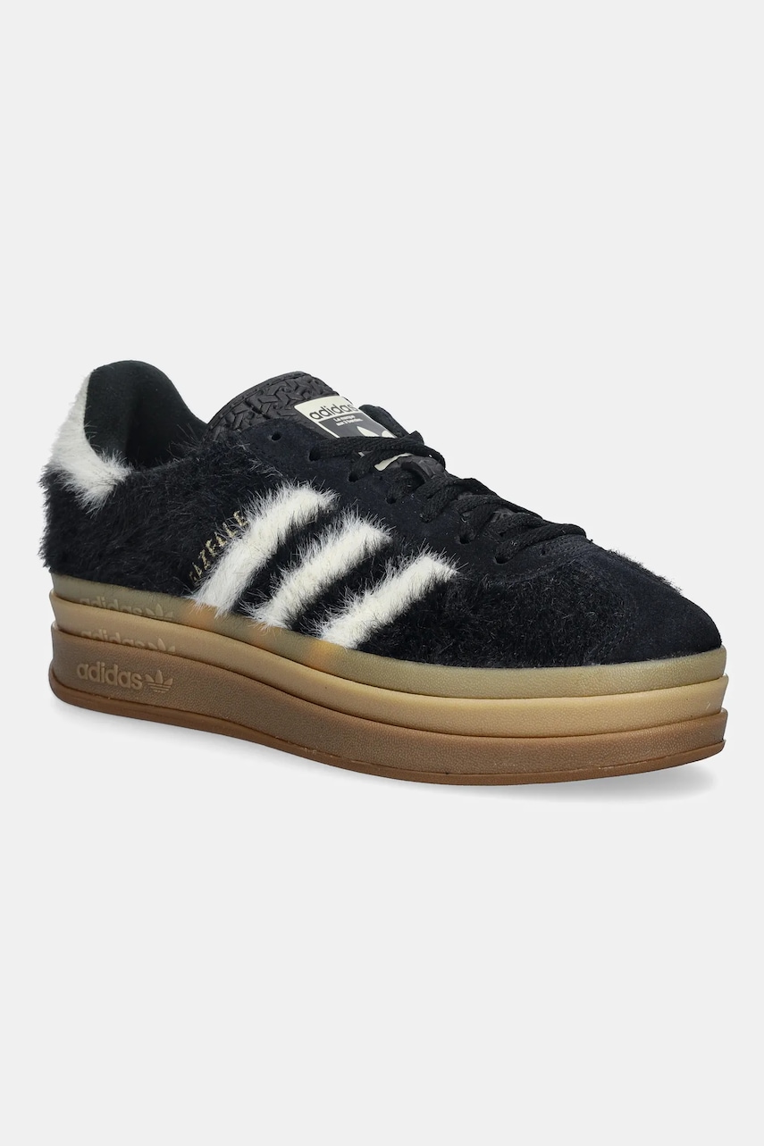 Tenisky adidas Originals Gazelle Bold dámské, černá barva, JS3907