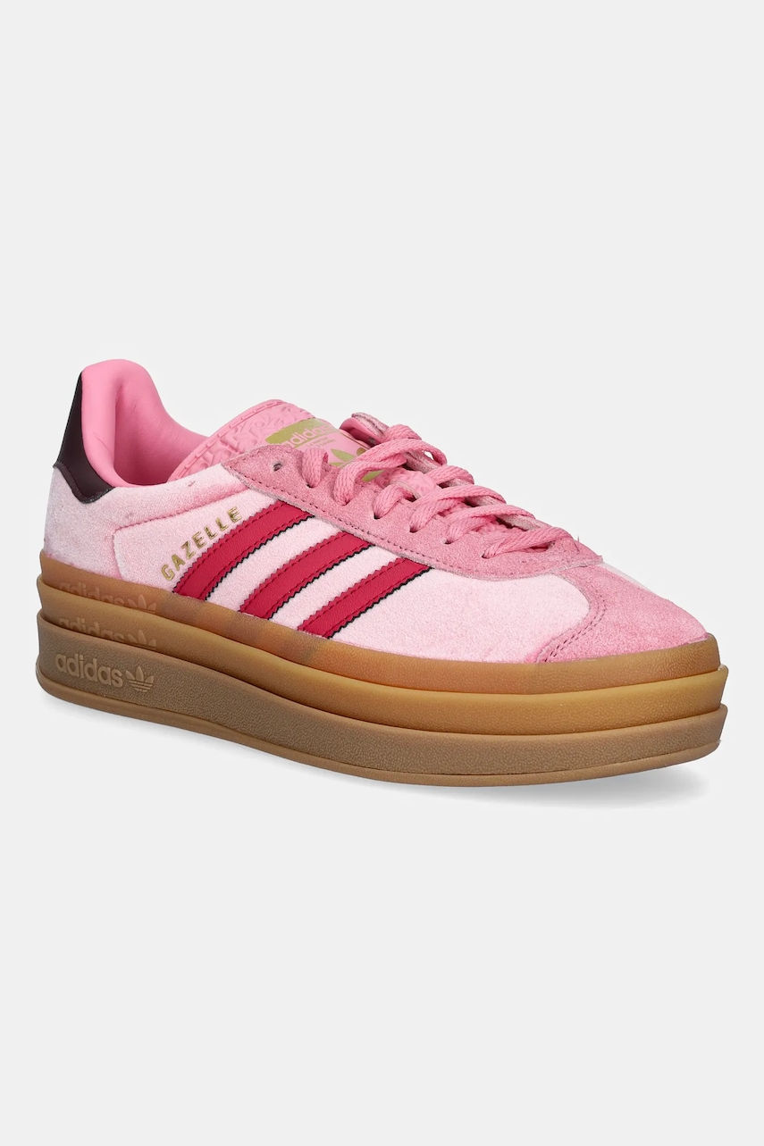 Tenisky adidas Originals GAZELLE BOLD růžová barva, JR5964