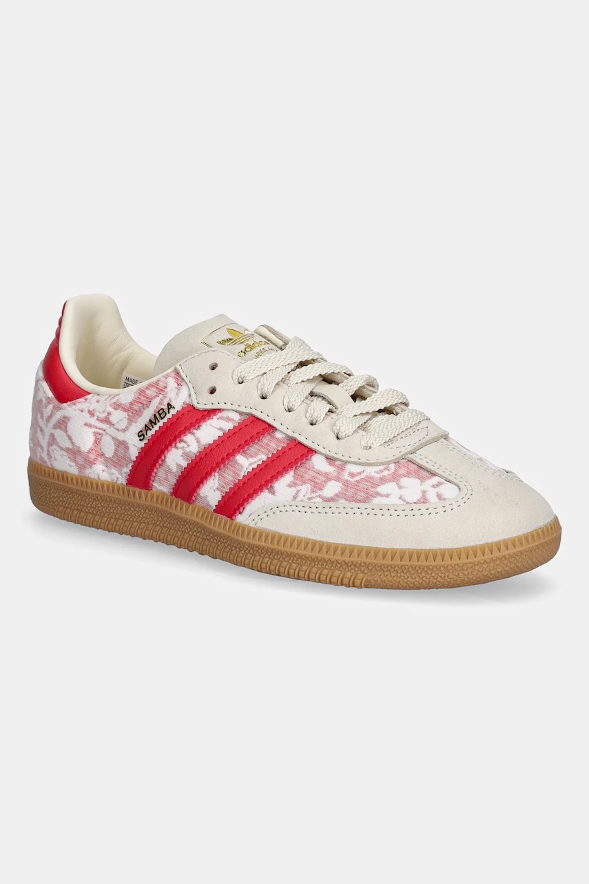Tenisky adidas Originals Samba OG dámské, béžová barva, JR8841