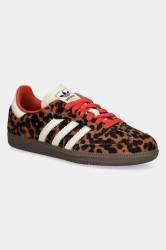 Tenisky adidas Originals Samba OG dámské, hnědá barva, JI2734