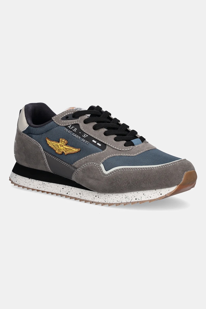 Tenisky Aeronautica Militare SNEAKERS pánské, šedá barva, 252SC0288UCT03545