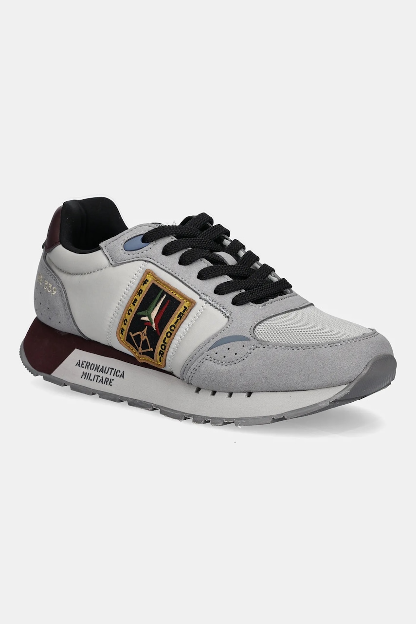 Tenisky Aeronautica Militare SNEAKERS pánské, šedá barva, 252SC0292UCT03331