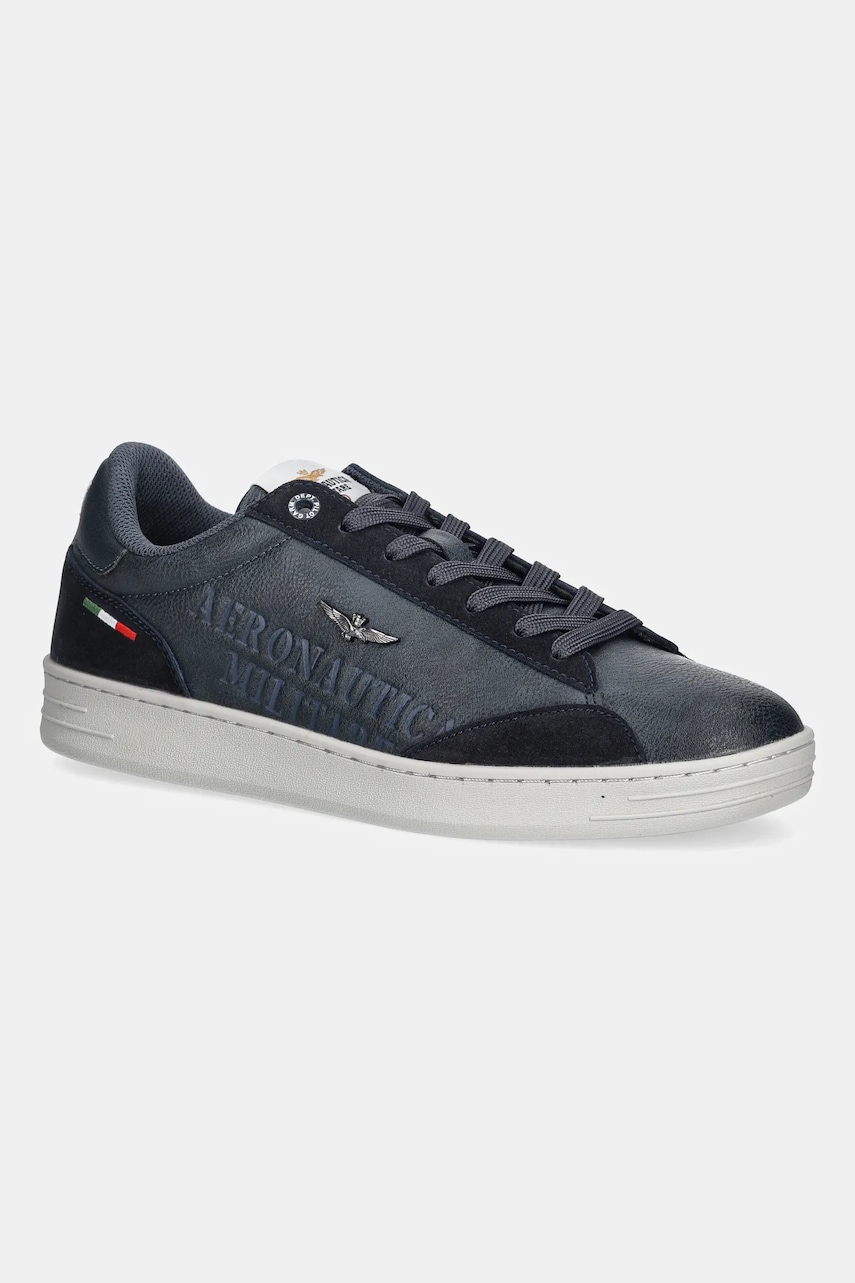 Tenisky Aeronautica Militare SNEAKERS pánské, tmavomodrá barva, 252SC0306UCT03385