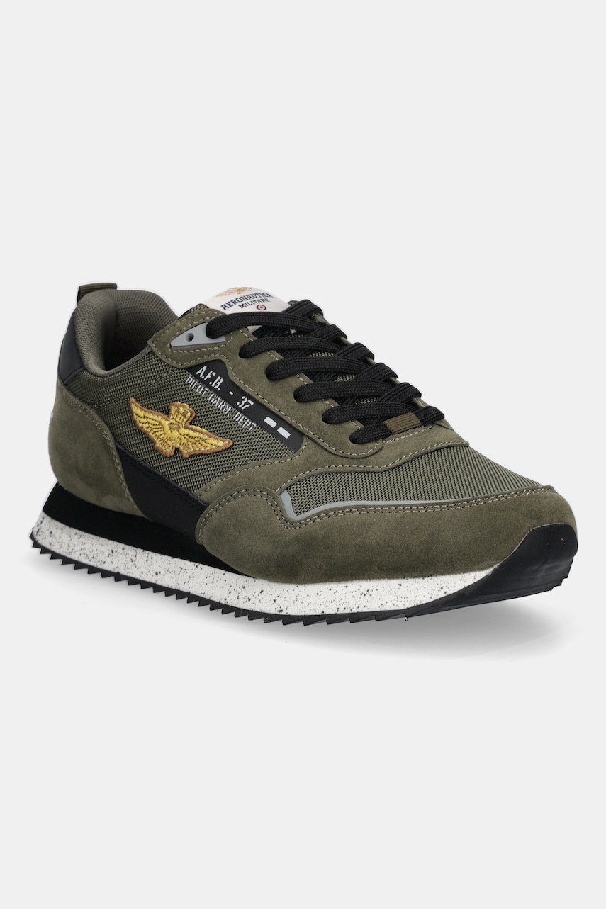 Tenisky Aeronautica Militare SNEAKERS pánské, zelená barva, 252SC0288UCT03545