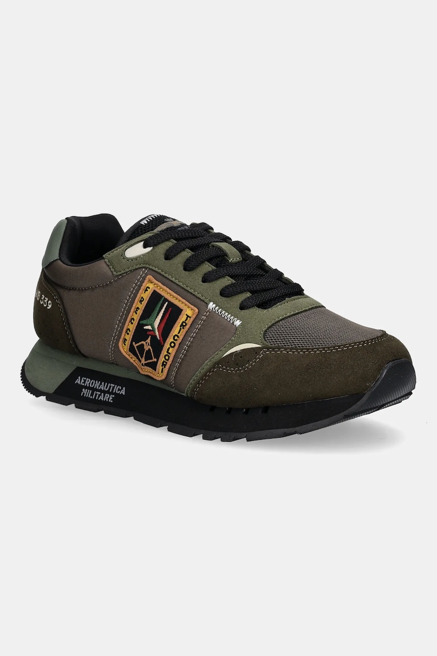 Tenisky Aeronautica Militare SNEAKERS pánské, zelená barva, 252SC0292UCT03331