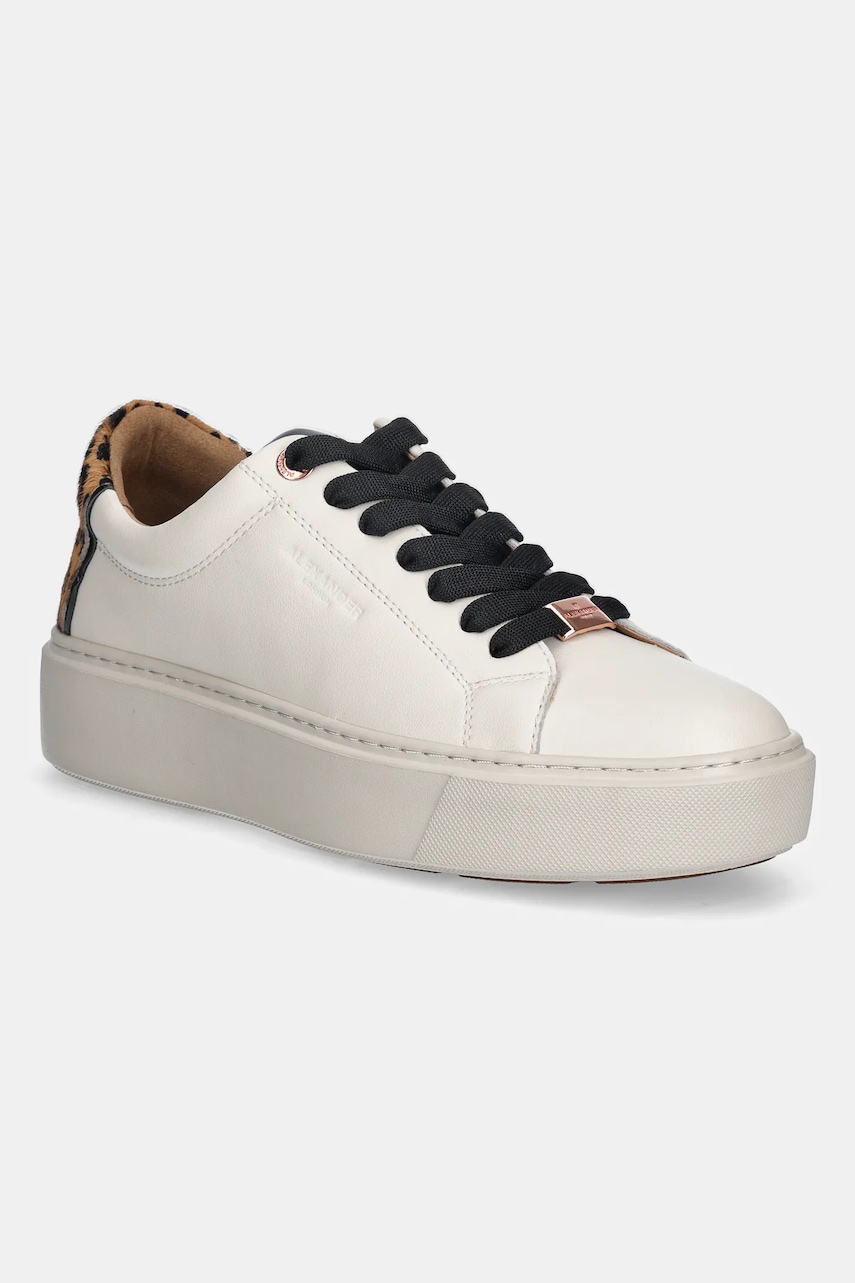 Tenisky Alexander Smith London High dámské, béžová barva, ALBCLHW8189FCS