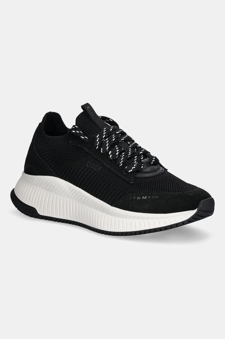 Tenisky BOSS TTNMEVO dámské, černá barva, 50536413