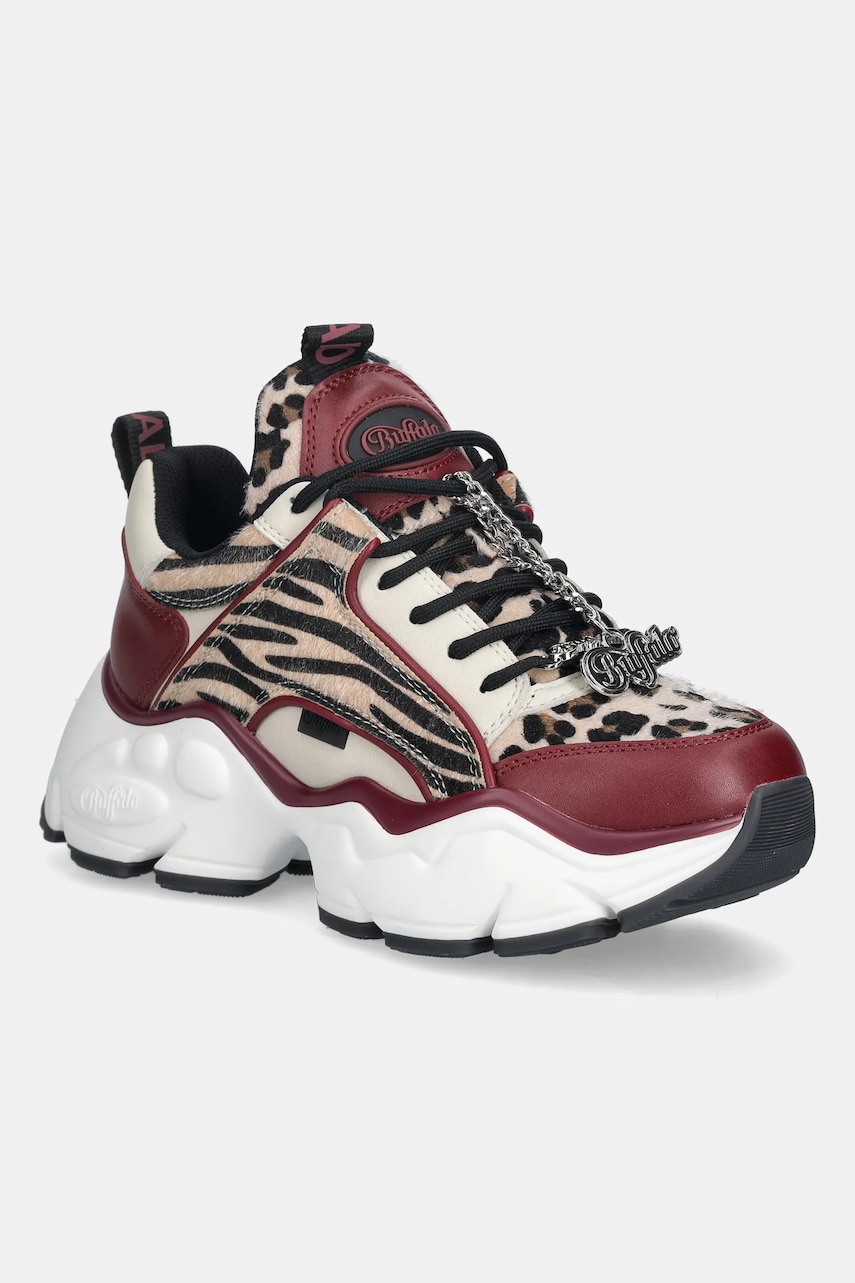 Tenisky Buffalo Binary Glam dámské, vínová barva, 1636515-RCL