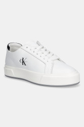 Tenisky Calvin Klein BASKET LACE UP LTH ML dámské, bílá barva, YW0YW01945