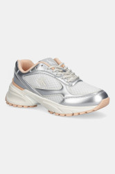 Tenisky Calvin Klein HIKE RUNNER LACE UP MESH MIX MET dámské, bílá barva, YW0YW02063