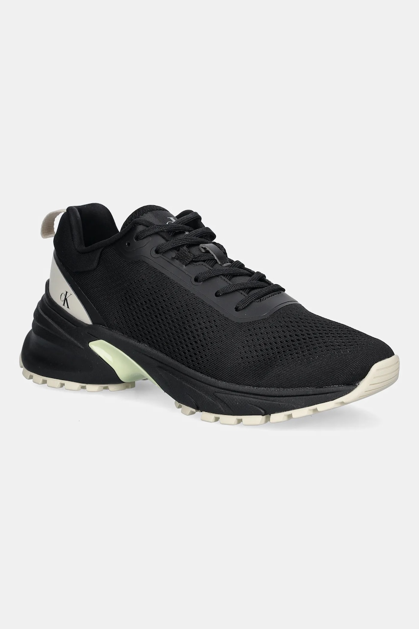 Tenisky Calvin Klein Jeans HIKE RUNNER MG TECH KNIT dámské, černá barva, YW0YW01856