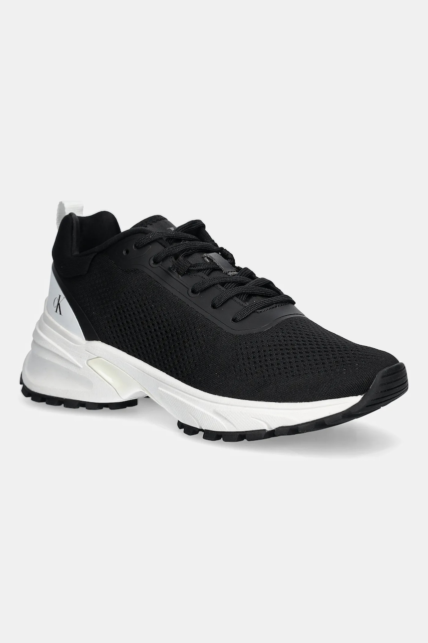 Tenisky Calvin Klein Jeans HIKE RUNNER TECH KNIT pánské, černá barva, YM0YM01284