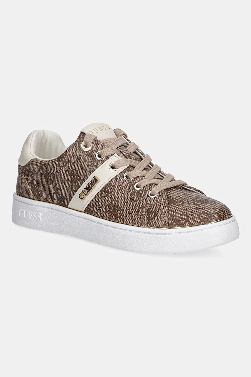 Tenisky Guess BRITZ dámské, béžová barva, FLFBTZ FAL12
