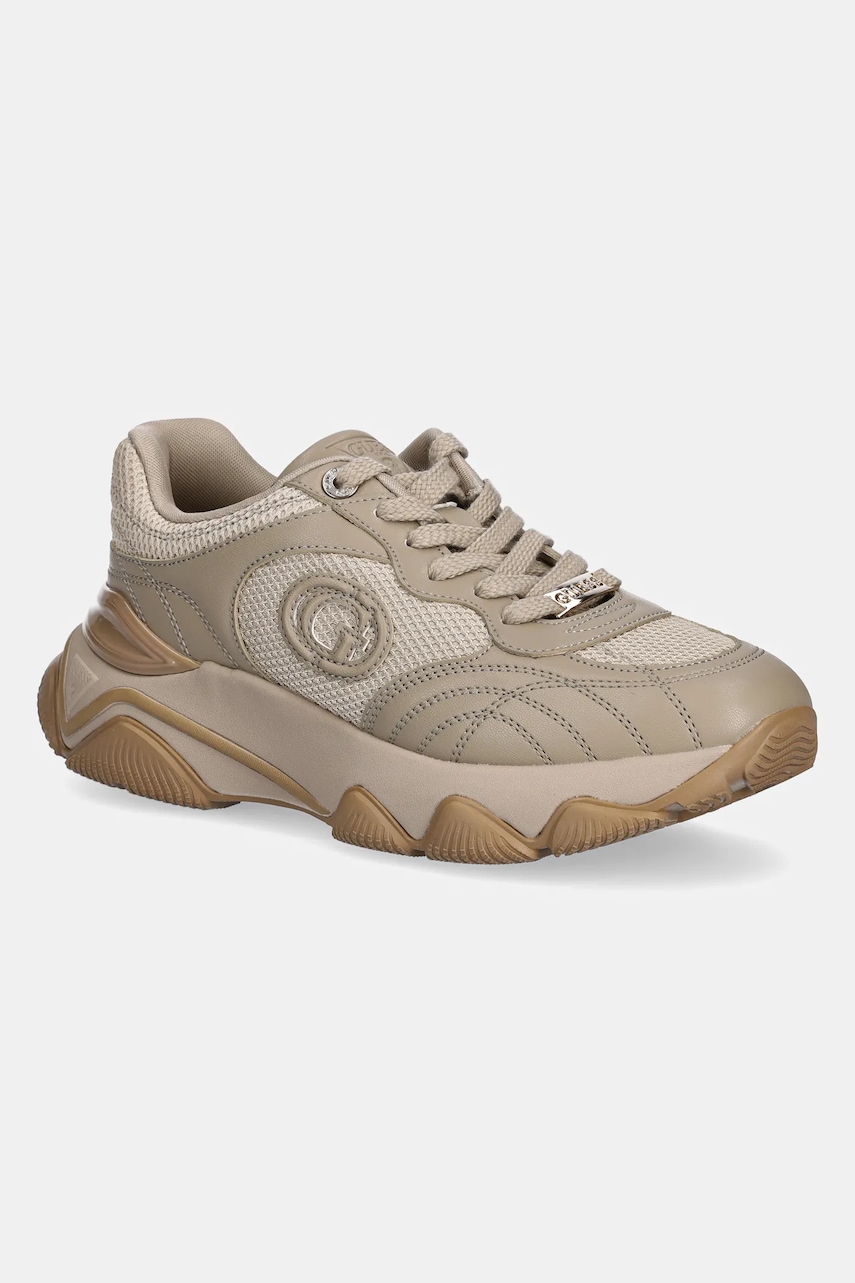 Tenisky Guess MORRIZ dámské, béžová barva, FLFMRZ ELE12