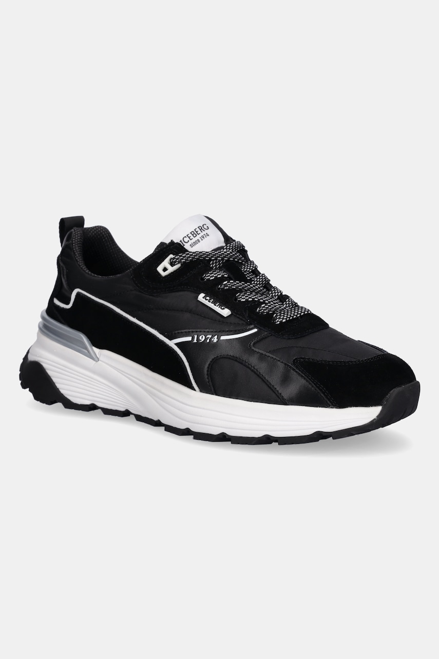 Tenisky Iceberg Hawk pánské, černá barva, IU175801