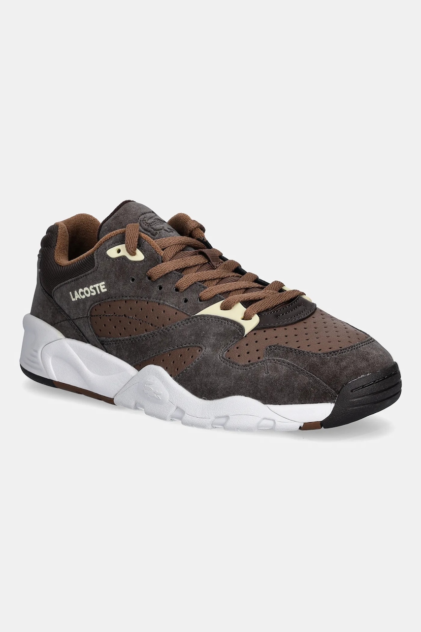 Tenisky Lacoste Game Trainer Sneakers pánské, hnědá barva, 50SMA0091