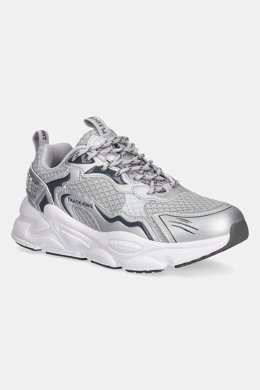 Tenisky PLEIN SPORT Track-King Chrome stříbrná barva, USC0843.STE003N.70