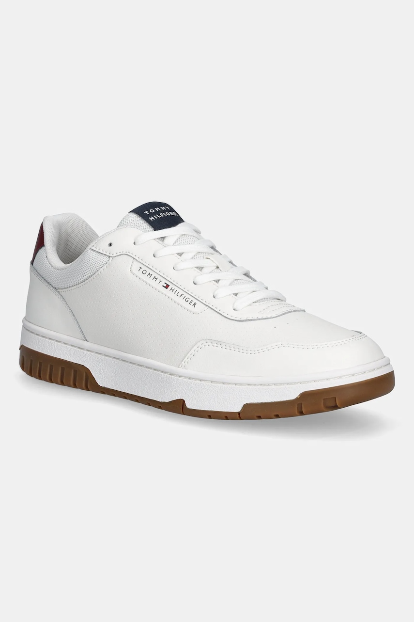 Tenisky Tommy Hilfiger TH BASKET CORE LITE LTH pánské, bílá barva, FM0FM05713