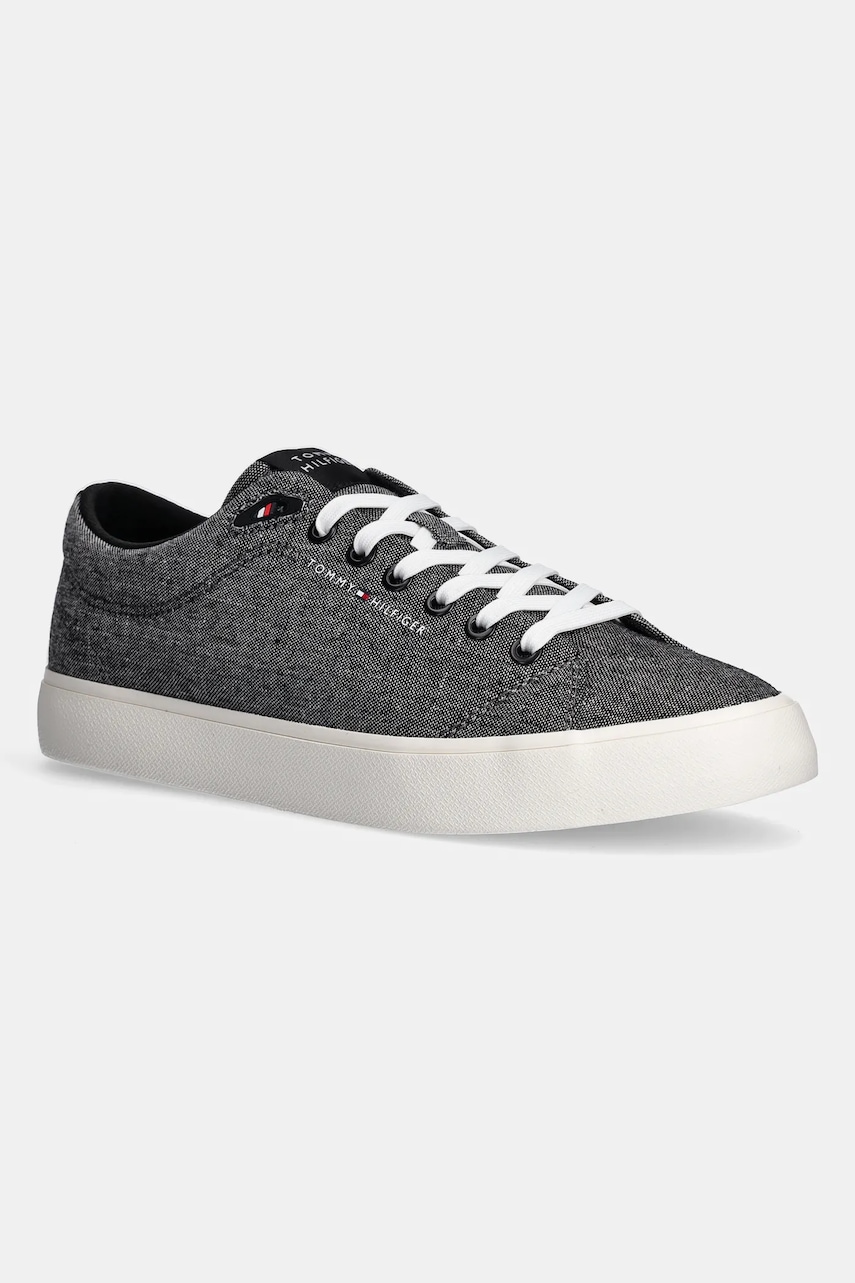 Tenisky Tommy Hilfiger TH HI VULC LOW CORE CHAMBRAY