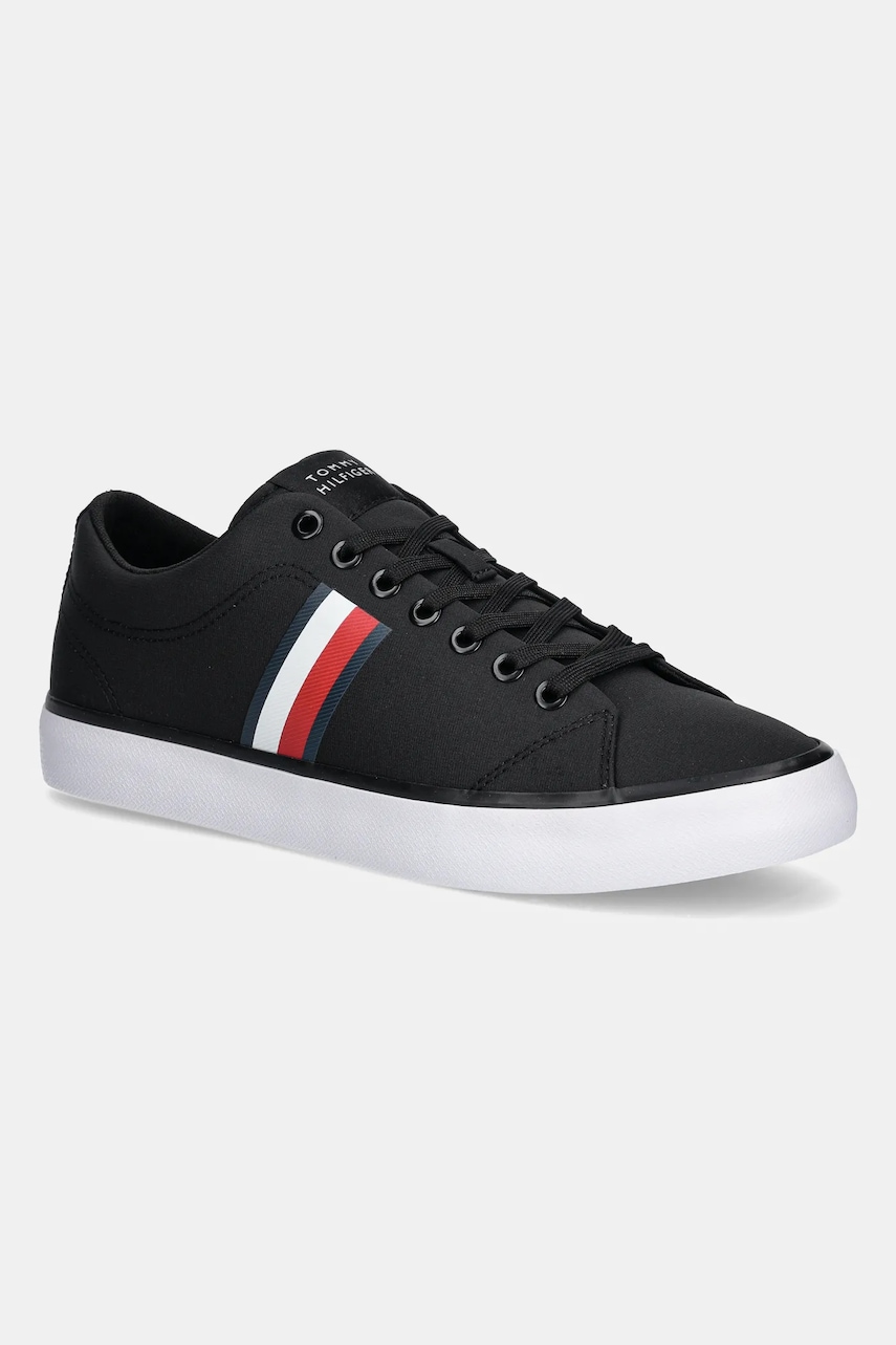Tenisky Tommy Hilfiger TH HI VULC LOW CORE STRIPES MESH