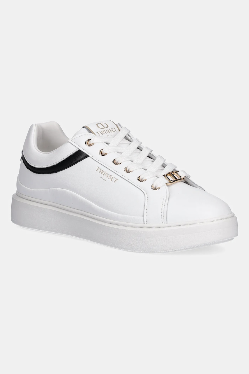 Tenisky Twinset dámské, bílá barva, 252TCP020
