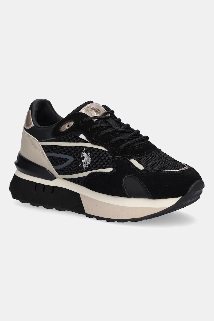 Tenisky U.S. Polo Assn. VICKY001 dámské, černá barva, VICKY001W/ETS1