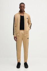 Tepláková souprava adidas 3-Sripes pánská, béžová barva, JX5501