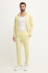 Tepláková souprava adidas 3S TR TT TS pánská, žlutá barva, JI8855