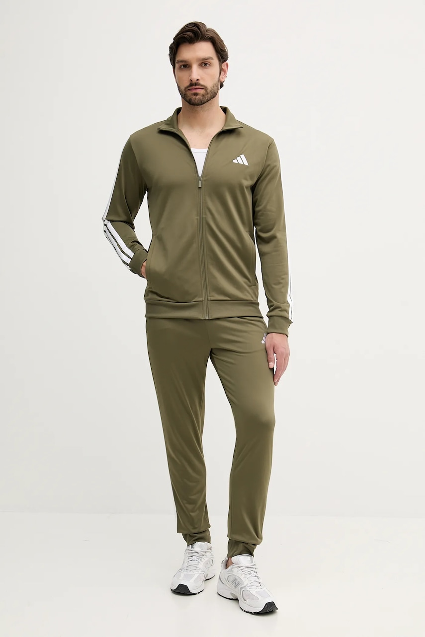 Tepláková souprava adidas Essentials pánská, zelená barva, JW6226