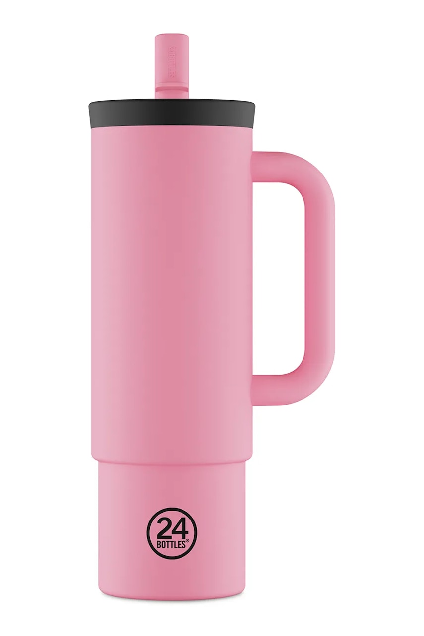 Termohrnek 24bottles Straw 800ml Flamingo