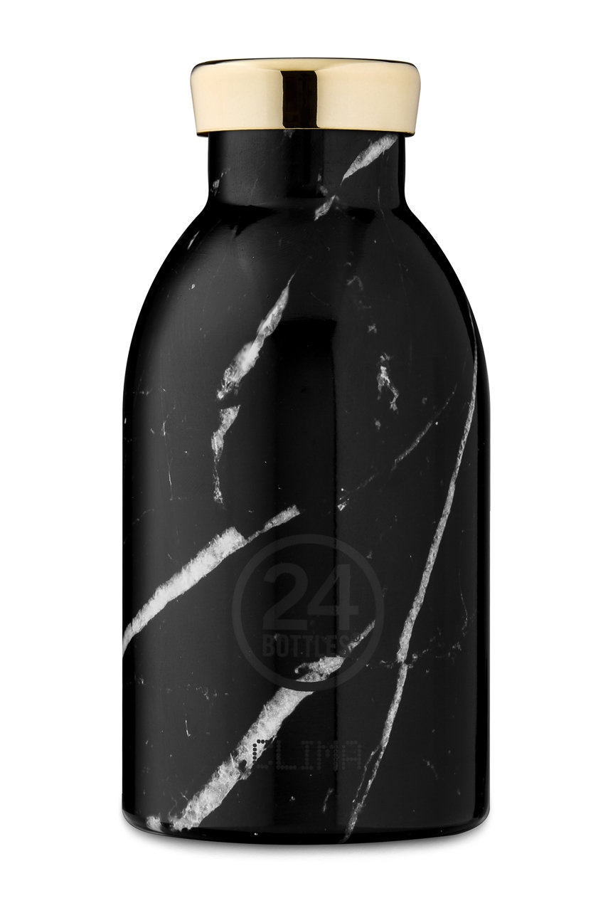 Termoláhev 24bottles Clima Black Marble 330 ml